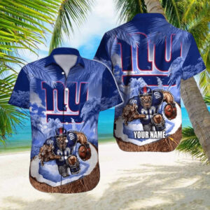 News Yorks Giants Football Custom Name Hawaiian Shirt
