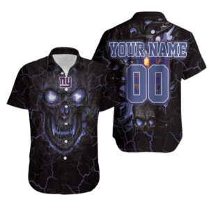 News Yorks Giants Lava Skull Custom Hawaiian Shirt