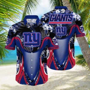 News Yorks Giants NFL Flowers Hawaiian Shirt