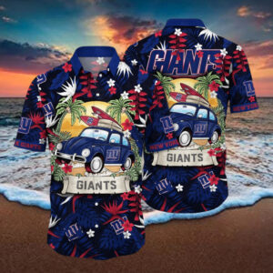 News Yorks Giants NFL Flowers Unique Gift Hawaiian Shirt