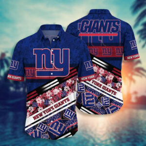 News Yorks Giants NFL Hawaii Aloha Hawaiian Shirt
