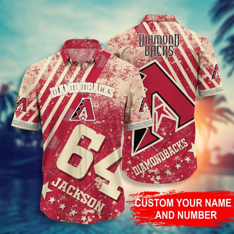 Personalized Arizona Diamondbacks Cactus Grove Hawaiian Shirt Personalized Arizona Diamondbacks Cactus Grove Hawaiian Shirt