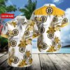 Personalized Boston Bruins Hibiscus Hawaiian Shirt