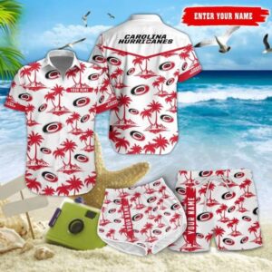 Personalized Carolina Hurricanes Island Breeze Hawaiian Shirt