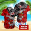 Personalized Carolina Hurricanes Tiki Surfer Hawaiian Shirt