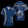 Personalized Indianapolis Colts Blue Wave Island Hawaiian Shirt
