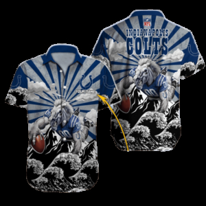 Personalized Indianapolis Colts Indy Pride Paradise Hawaiian Shirt