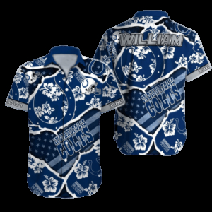 Personalized Indianapolis Colts Island Endzone Hawaiian Shirt