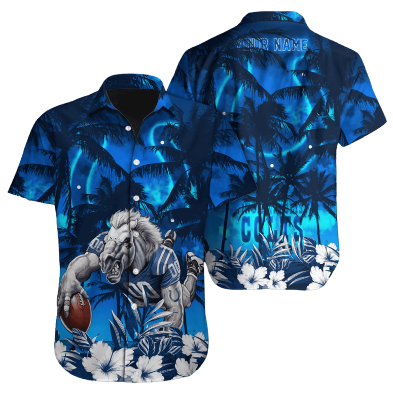 Personalized Indianapolis Colts Island Victory Hawaiian Shirt Personalized Indianapolis Colts Island Victory Hawaiian Shirt