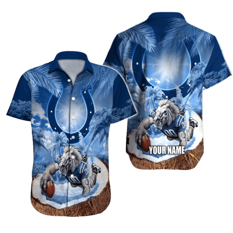 Personalized Indianapolis Colts Ocean Rush Hawaiian Shirt Personalized Indianapolis Colts Ocean Rush Hawaiian Shirt
