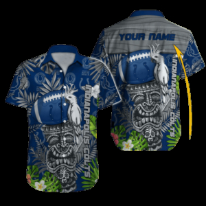 Personalized Indianapolis Colts Palm Paradise Aloha Shirt
