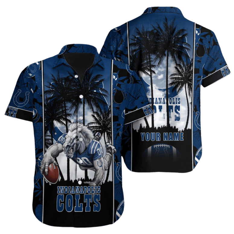 Personalized Indianapolis Colts Paradise Play Hawaiian Shirt Personalized Indianapolis Colts Paradise Play Hawaiian Shirt
