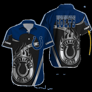 Personalized Indianapolis Colts Paradise Rush Hawaiian Shirt