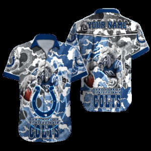 Personalized Indianapolis Colts Tropic Storm Hawaiian Shirt
