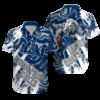 Personalized Indianapolis Colts Tropical Grid Hawaiian Shirt