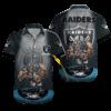 Personalized Las Vegas Raiders Galactic Blitz Hawaiian Shirt