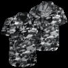 Personalized Las Vegas Raiders Grayscale Chaos Hawaiian Shirt