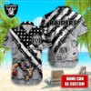 Personalized Las Vegas Raiders Grunge Patriot Hawaiian Shirt