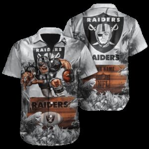 Personalized Las Vegas Raiders Jungle Blitz Hawaiian Shirt