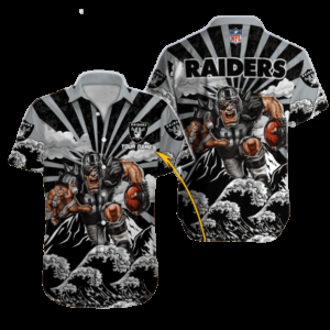 Personalized Las Vegas Raiders Rising Storm Hawaiian Shirt