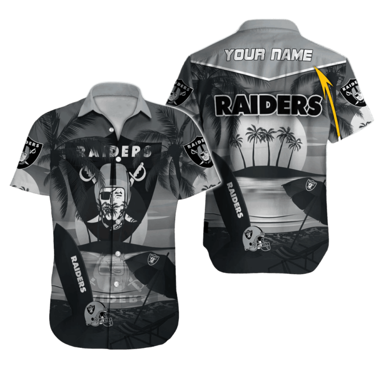Personalized Las Vegas Raiders Sunset Chill Hawaiian Shirt Personalized Las Vegas Raiders Sunset Chill Hawaiian Shirt