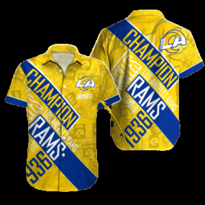 Personalized Los Angeles Rams Champion Legacy Hawaiian Shirt