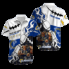 Personalized Los Angeles Rams Fiery Gridiron Hawaiian Shirt