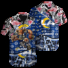 Personalized Los Angeles Rams Flamingo Reef Hawaiian Shirt