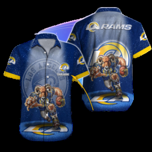 Personalized Los Angeles Rams Galactic Rush Hawaiian Shirt