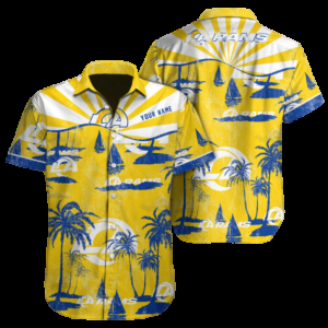 Personalized Los Angeles Rams Jungle Spirit Hawaiian Shirt