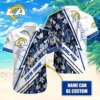 Personalized Los Angeles Rams Lightning Floral Hawaiian Shirt