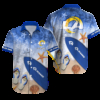 Personalized Los Angeles Rams Ocean Wave Hawaiian Shirt