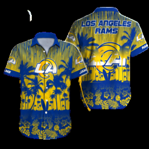 Personalized Los Angeles Rams Sunset Paradise Hawaiian Shirt
