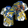 Personalized Los Angeles Rams Swirl Blitz Hawaiian Shirt