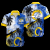 Personalized Los Angeles Rams Tropical Wave Hawaiian Shirt