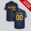 Personalized Milwaukee Brewers Classic Personalized Name Number Hawaiian Shirt