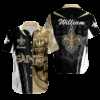 Personalized New Orleans Saints Gridiron Fury Hawaiian Shirt