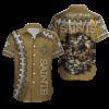 Personalized New Orleans Saints Gridiron Stitch Hawaiian Shirt