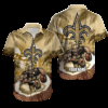 Personalized New Orleans Saints Gridiron Tropic Hawaiian Shirt