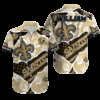 Personalized New Orleans Saints Hibiscus Pride Hawaiian Shirt