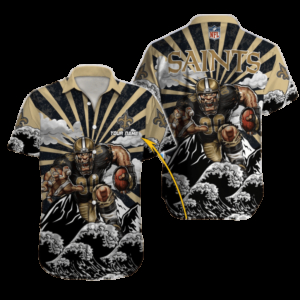 Personalized New Orleans Saints Rising Tide Hawaiian Shirt
