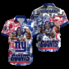 Personalized New York Giants Dynamic Waves Hawaiian Shirt