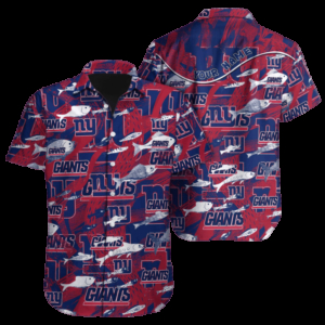 Personalized New York Giants Fish Frenzy Hawaiian Shirt