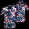 Personalized New York Giants Floral Frenzy Hawaiian Shirt