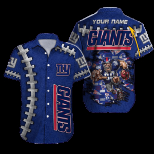 Personalized New York Giants Football Armor Hawaiian Shirt