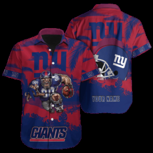 Personalized New York Giants Island Glory Hawaiian Shirt