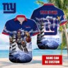 Personalized New York Giants Lighthouse Glory Hawaiian Shirt
