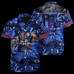 Personalized New York Giants Midnight Victory Hawaiian Shirt