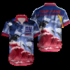 Personalized New York Giants Ocean Wave Hawaiian Shirt