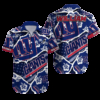 Personalized New York Giants Retro Floral Hawaiian Shirt